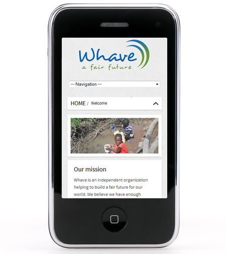 Whave.org on the mobile
