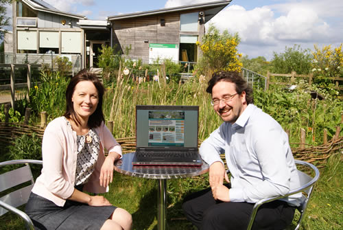 Vicky from Make Hay & Erin McDaid from Notts Wildlife Trust at Attenborough Nature Centre