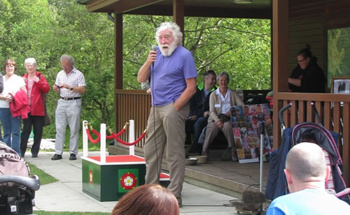 Professor David Bellamy at Foxglove Covert Local Nature Reserve