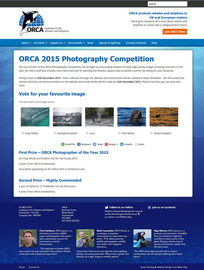 ORCA's online photo competition