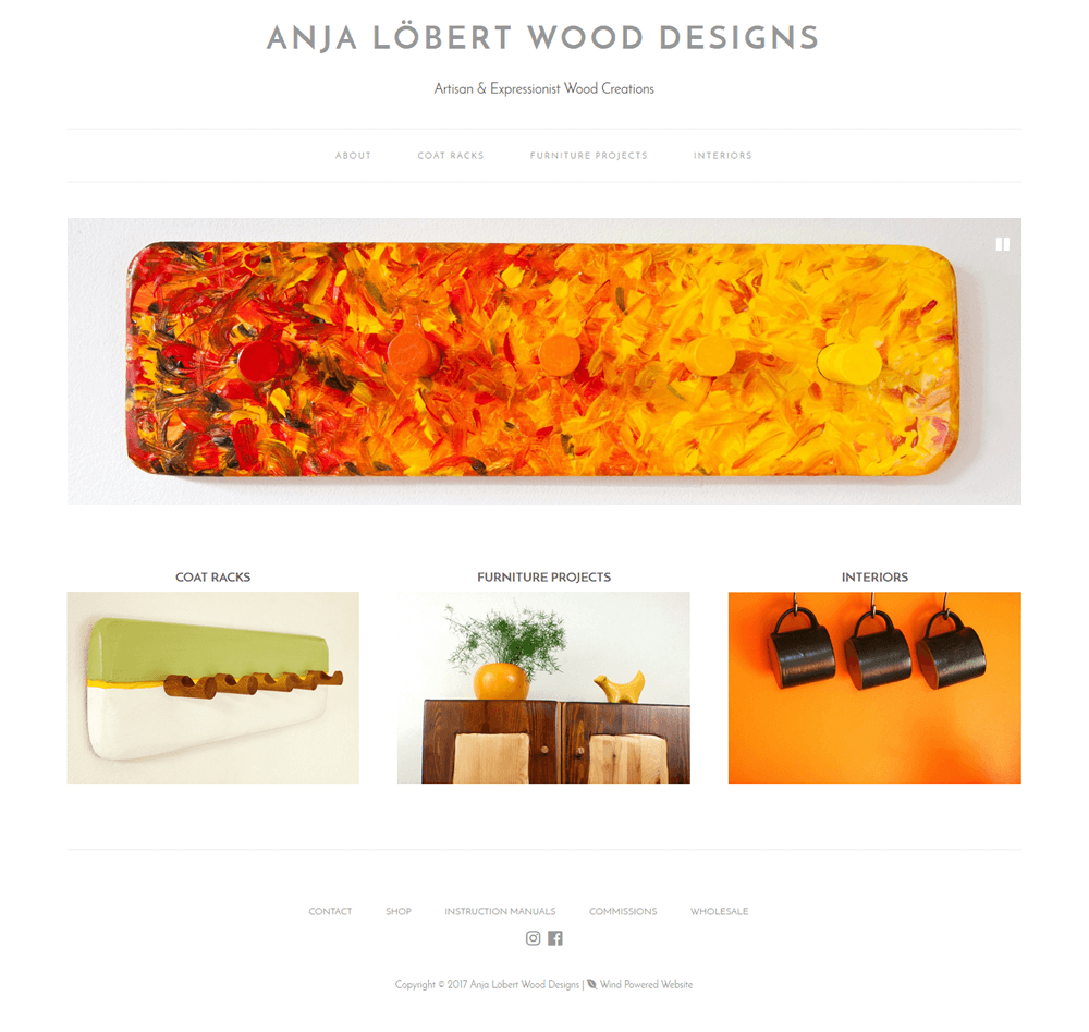 Anja Lobert Wood Designs Anja Lobert Wood Designs home page