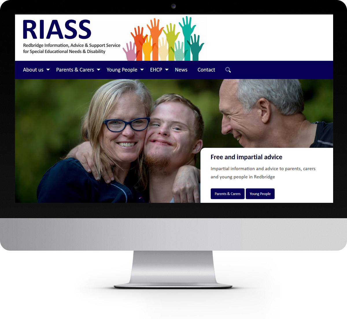 The RIASS website home page