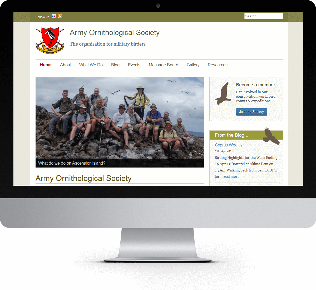 Army Ornithological Society website