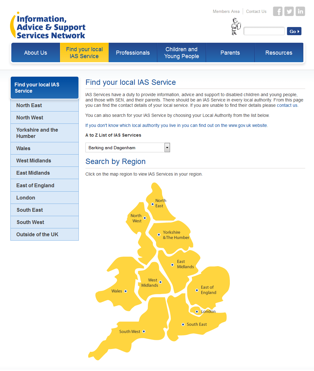 IASS Network Find your local IAS Service