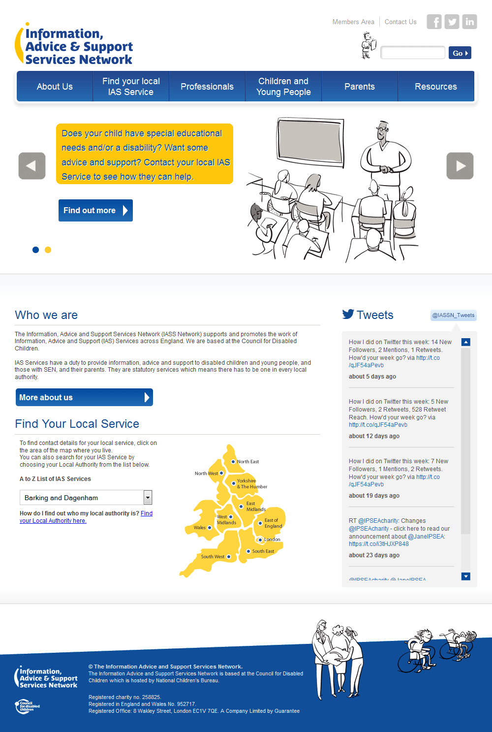 IASS Network Information Advice and Support Services Network home page