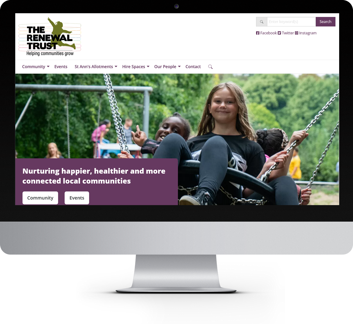 The Renewal Trust website