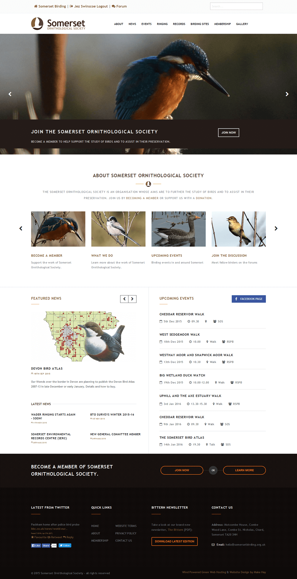 Somerset Ornithological Society Somerset Ornithological Society Home Page
