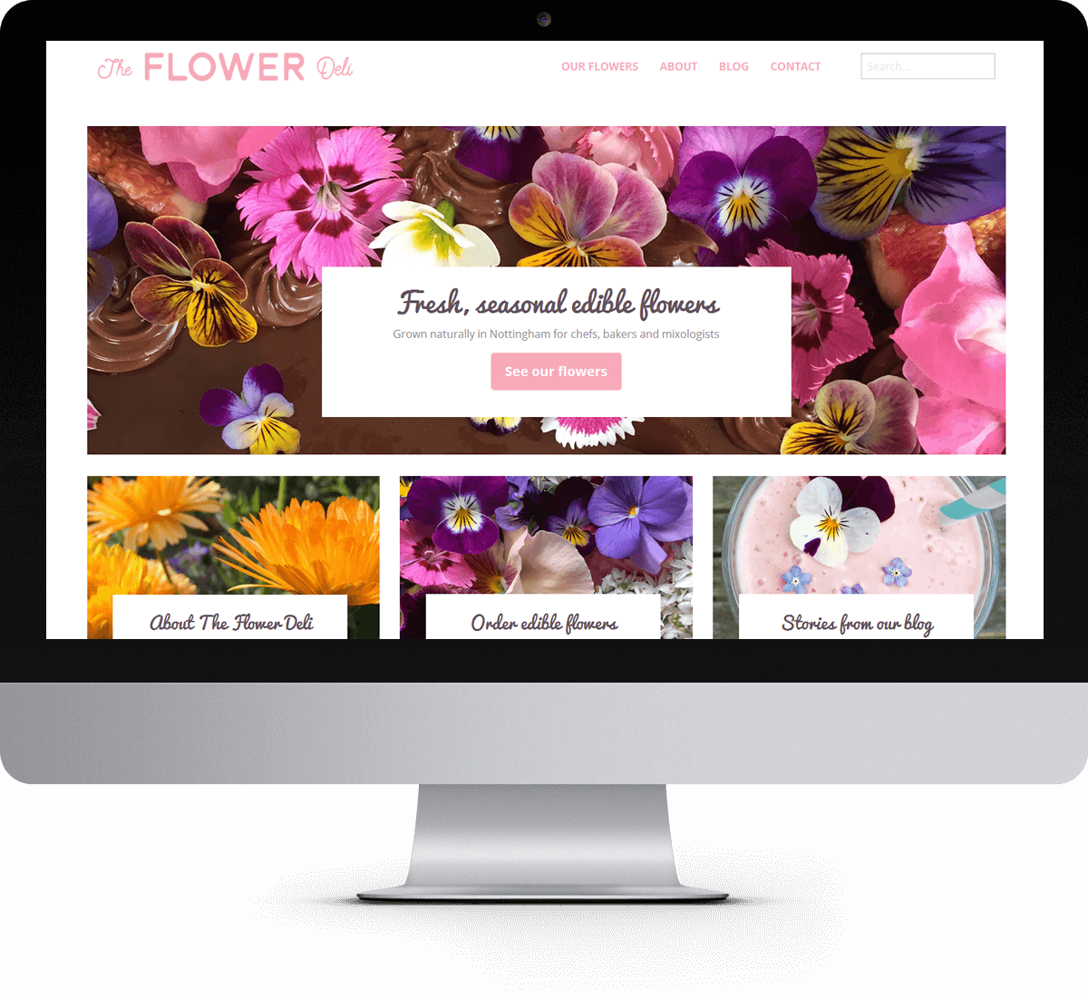 The Flower Deli website