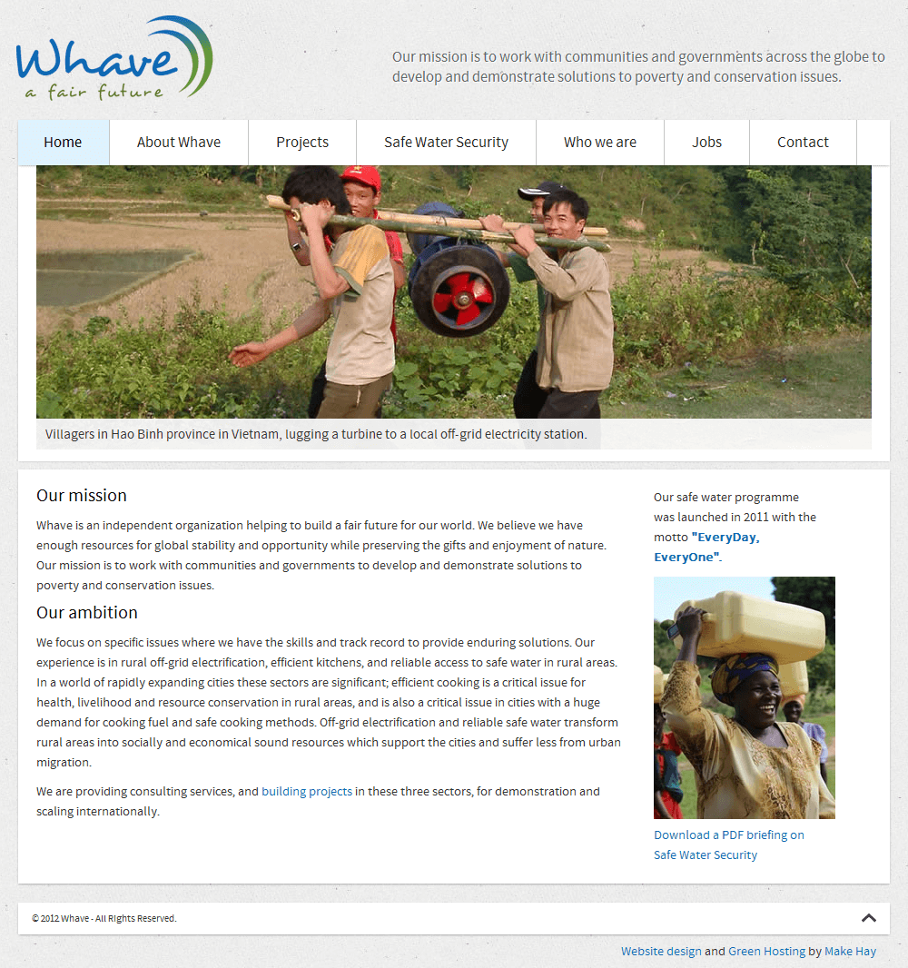Whave Introduction to Whave's work and services